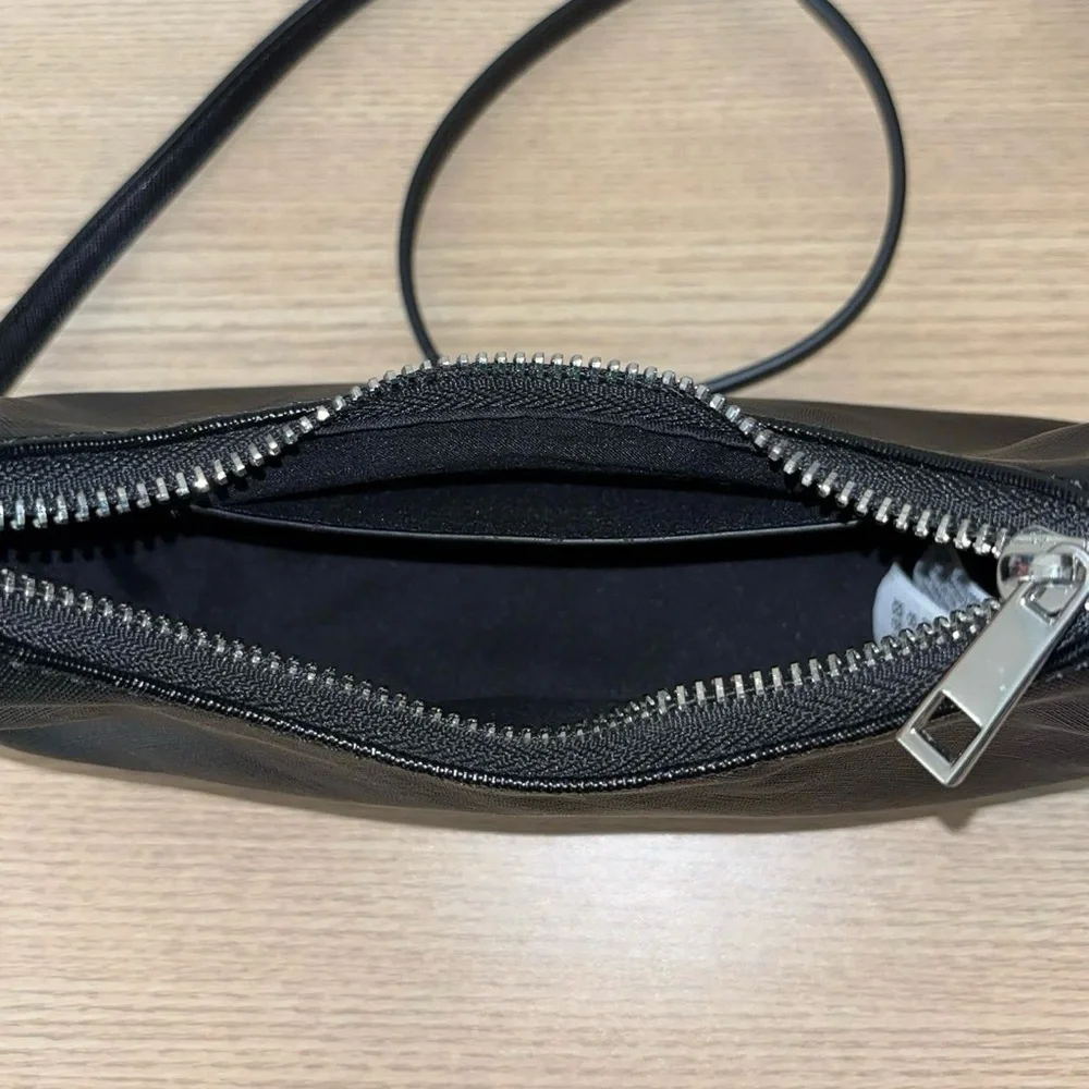 Forever 21 Black Crossbody Bag Purse Small Compact Size With Adjustable Strap